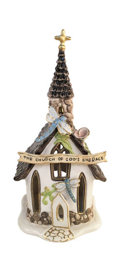 Spring Chapel Candle House by Blue Sky Clayworks