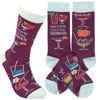 Awesome Cocktail Drinker Socks by Primitives by Kathy