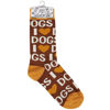 I Love Dogs Socks by Primitives by Kathy