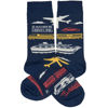 Rather Be Traveling Socks by Primitives by Kathy