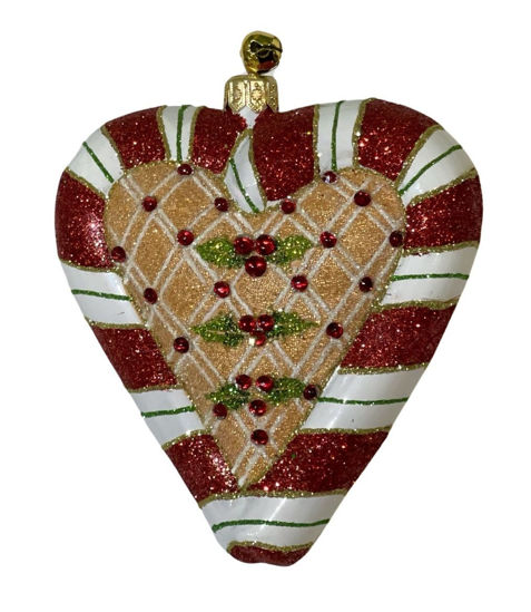 Ginger Heart Ornament by JingleNog