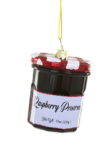 Raspberry Preserves Jar Ornament by Cody Foster