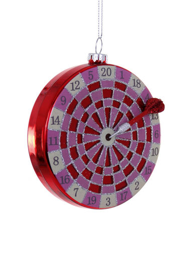Pink Dartboard Ornament by Cody Foster