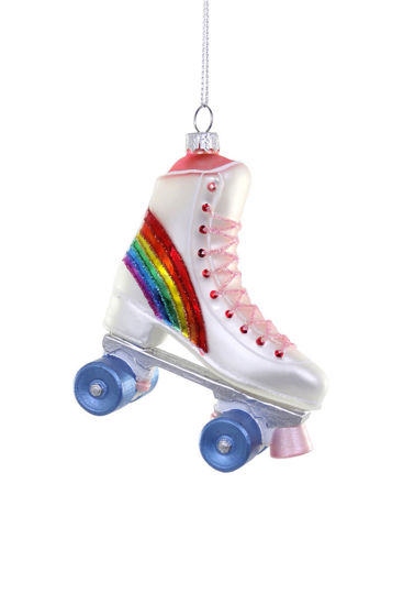 Roller Skate Ornament - Rainbow by Cody Foster