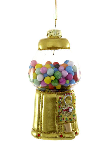 Gold Gilded Gumball Machine Ornament by Cody Foster