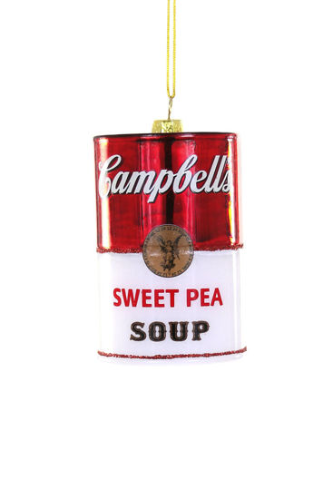 Sweet Pea Soup Can Ornament by Cody Foster
