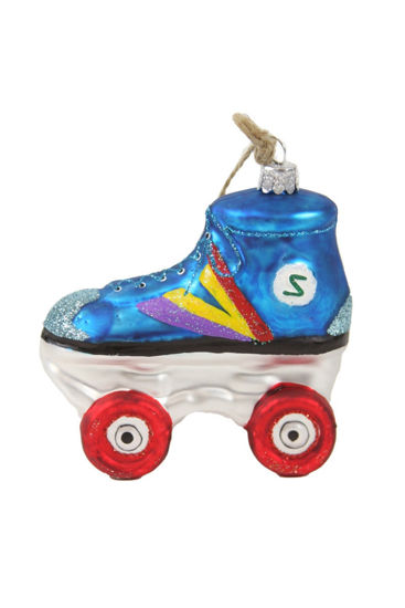 Blue Rollerskate Ornament by Cody Foster