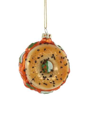 Bagel with Lox Ornament by Cody Foster