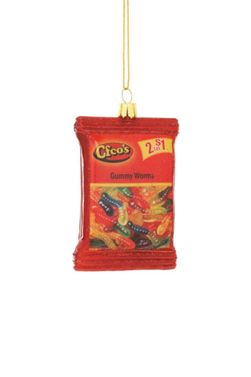 Gummy Worms Bag Ornament by Cody Foster