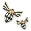 Courtly Check Bee Magnets, Set of 2 by MacKenzie-Childs