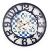 Royal Check Small Farmhouse Wall Clock by MacKenzie-Childs