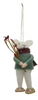 Snowmouse Wool Felt Mouse Ornament - Firewood by Creative Co-op