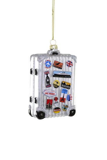 Jetsetter Suitcase Ornament by Cody Foster