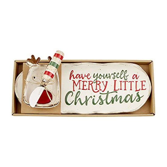 Merry Little Tray and Dip Set by Mudpie