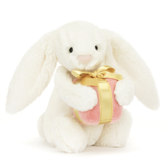 Bashful Bunny with Present (Little) by Jellycat