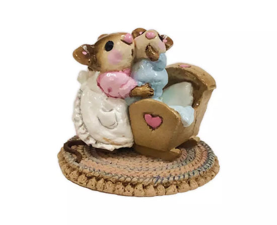 Beddy-Bye Mousey M-069 (Pink/Blue/Brown) by Wee Forest Folk®