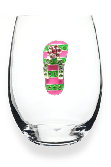 Flip Flop Jeweled Glassware by The Queen's Jewel's