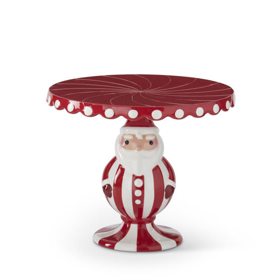 Peppermint Santa Cake Stand by K & K Interiors