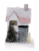 Mini Wintertide Glitter House Ornament by Cody Foster