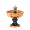 Jack O Lantern Bowl with Black Cat by K & K Interiors
