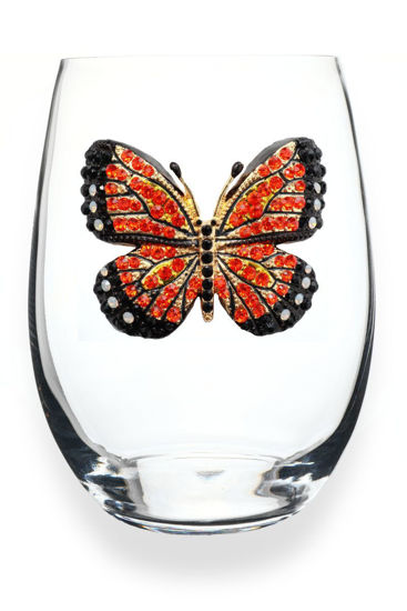 Monarch Butterfly Jeweled Glassware by The Queen's Jewel's