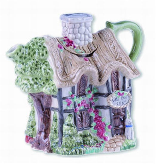 Wild Rose Inn Teapot by Blue Sky Clayworks