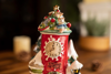 Village Christmas Shop Candle House by Blue Sky Clayworks