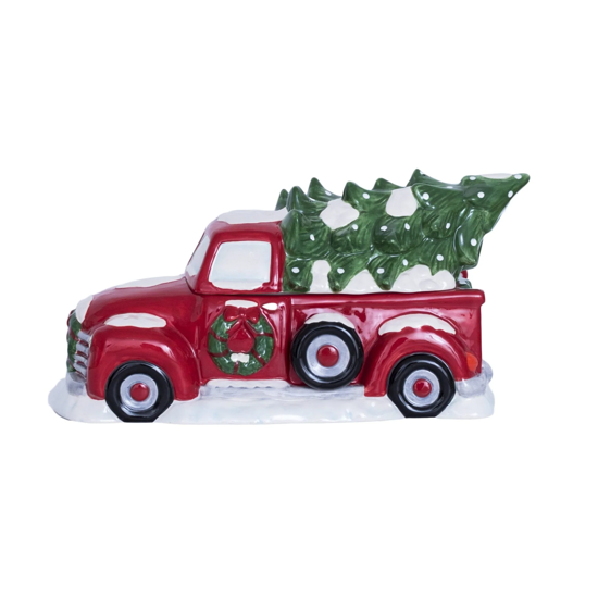 Christmas Truck Cookie Jar by Blue Sky Clayworks