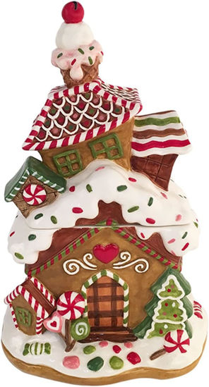 Gingerbread House Cookie Jar by Blue Sky Clayworks