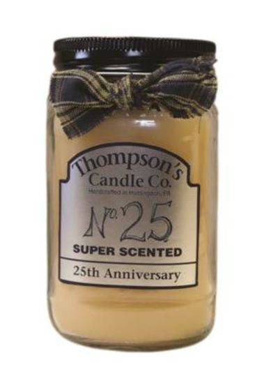 25th Anniversary Scent Small Mason Jar Candle by Thompson's Candles Co