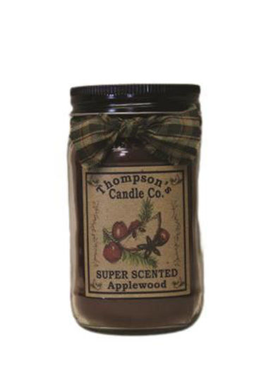 Applewood Small Mason Jar Candle by Thompson's Candles Co