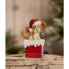 Christmas Puppy on Box by Bethany Lowe