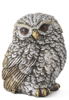 Silver and Gold Metallic Resin Owls Assorted by K & K Interiors
