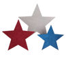 Americana Glittered Standing Stars Set by Bethany Lowe Designs