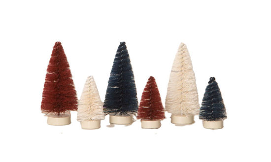 Bethany Lowe Old Glory Bottle Brush Trees - Thumbnail 2