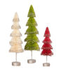 Christmas Layered Bottle Brush Trees Set of 3 by Bethany Lowe