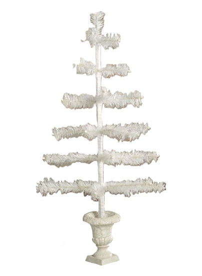 Feather Tree Ivory in Urn Base 26" by Bethany Lowe
