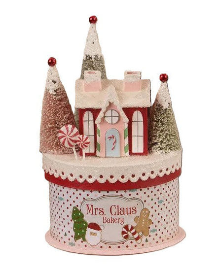Mrs. Claus' Bakery on Box by Bethany Lowe