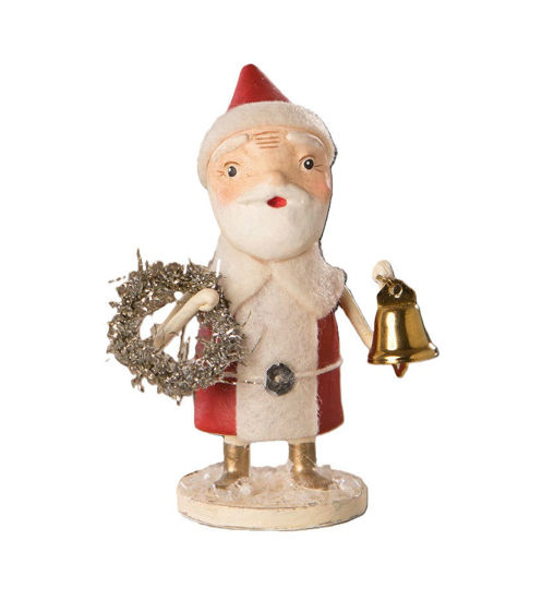 Santa with Wreath & Bell by Bethany Lowe