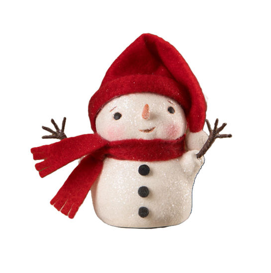 Warm and Cozy Wire Arms Snowman by Bethany Lowe
