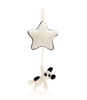 Bashful Black & Cream Puppy Musical Pull by Jellycat