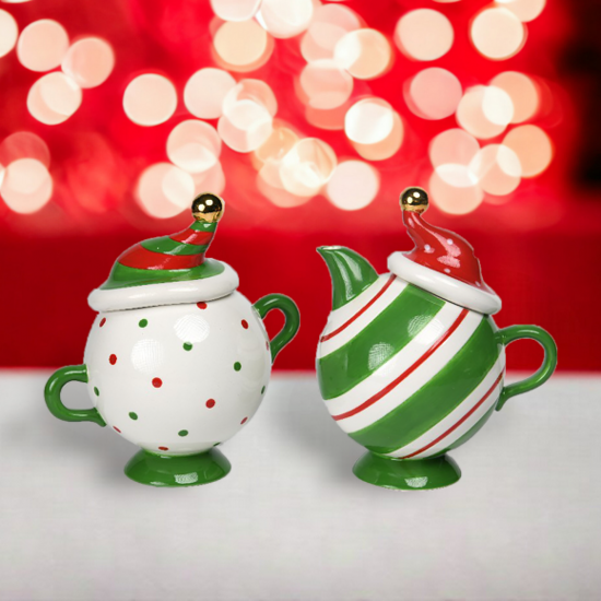 Peppermint Sugar and Creamer Set by December Diamonds