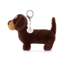 Otto Sausage Dog Bag Charm by Jellycat