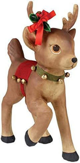 Bethany Lowe Retro Reindeer Paper Mache